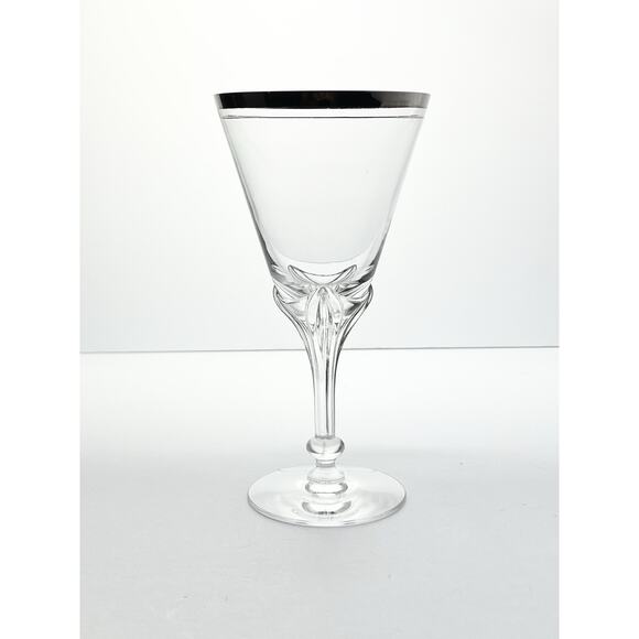 1950s Tiffin-Franciscan “Wedding Day” Set of 5 Water Glasses 7 1/4” 10oz - Picture 3 of 5